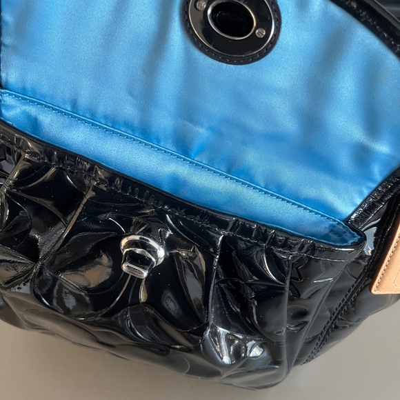 Vintage Coach Leah Patent Leather Tote - Picture 8 of 14